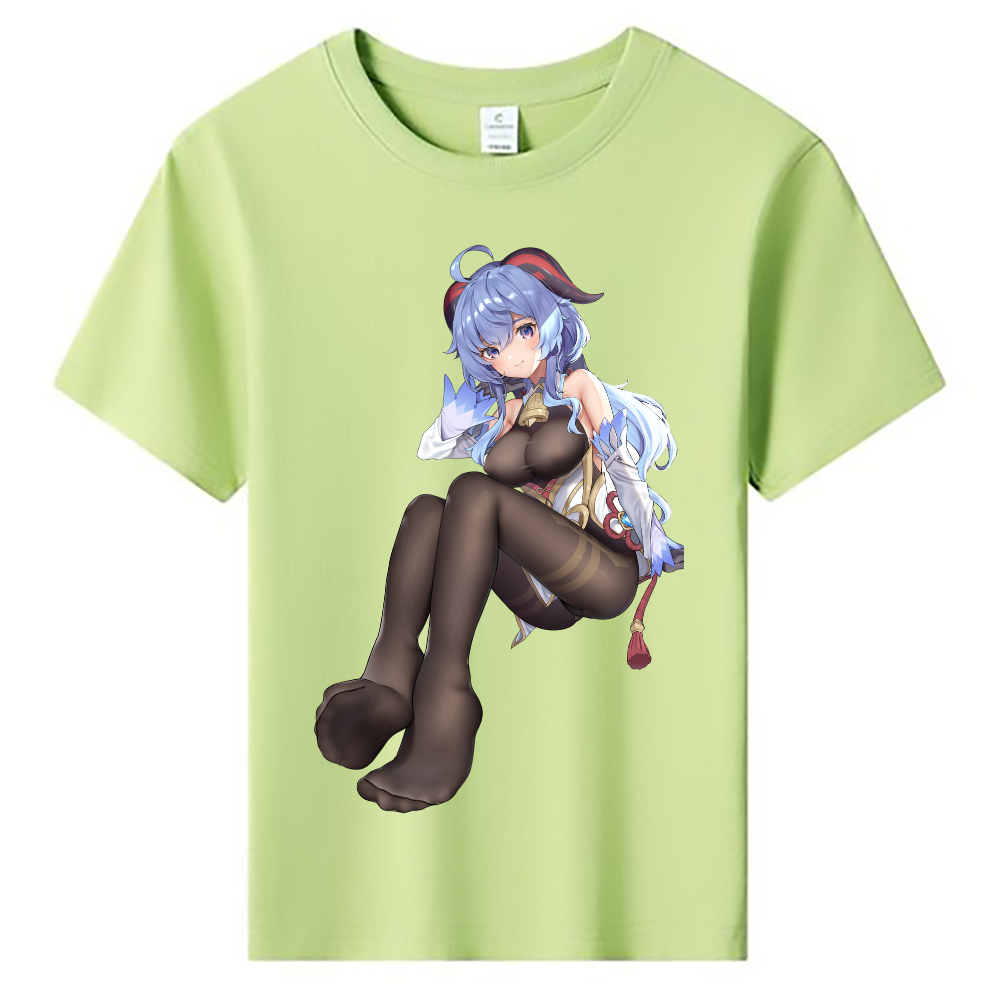 げんし神 甘雨 かんう genshin Ganyu 綿100％キッズTシャツ（フロントプリント）